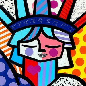 Romero Britto "Free" 3D Artwork Mixed Media Serigraph Signed Numbered w/CoA RARE